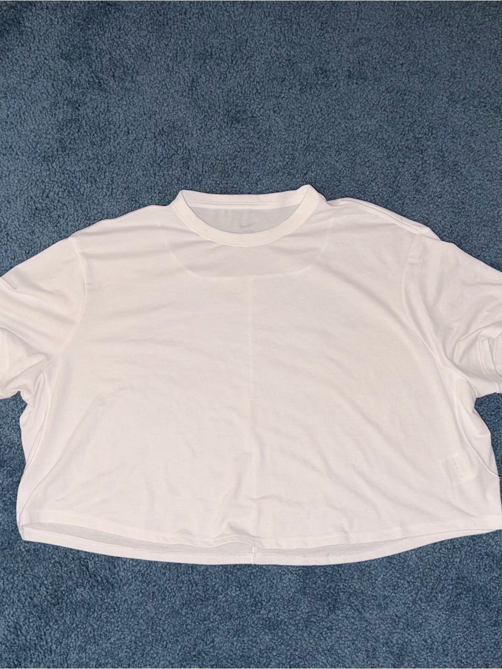 Nike White Women's Cropped Crew Tee